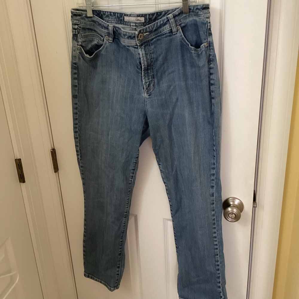 Chico's Light Blue Straight Leg Jeans